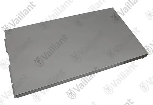 Vaillant Seitenblech mit Isolierung in rechteckiger Form, montierbar an Heizgeräten, in neutraler Farbgestaltung, ohne sichtbare Maße oder Produktbezeichnung.